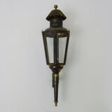 Old carriage lantern, cab, copper with 6 faces. Interior lamp. Year 60 70