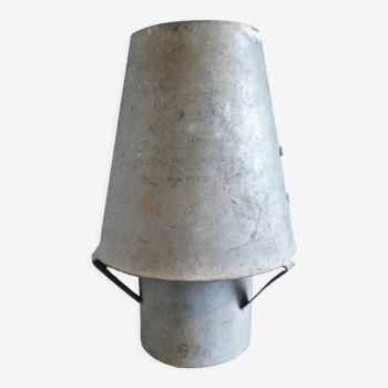 Old zinc fireplace hat