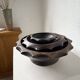 Brutalist wooden dishes, Savoyard popular art.