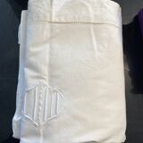 MD embroidered white sheet