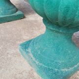 Pair of Medici Vases in old reconstituted stone 1950s