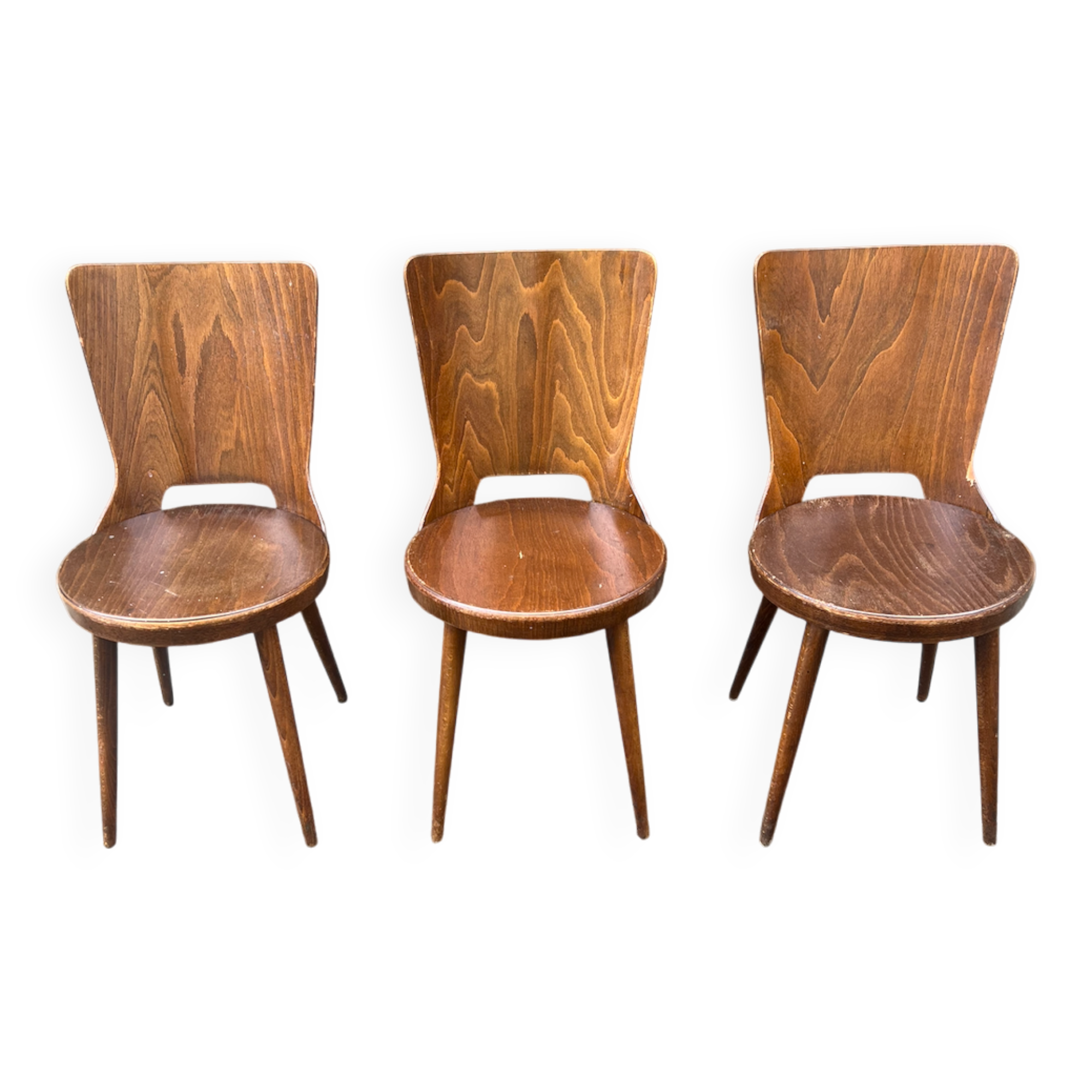 (Lot) 3 Baumann Bistro chairs (Dove model)