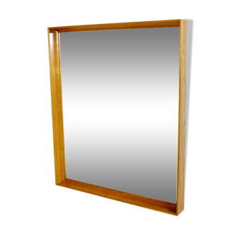Solid oak mirror, 1960 - 65x55cm