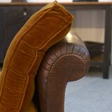 Studded leather bench circa 1920