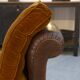 Studded leather bench circa 1920