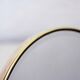 Brass barber mirror