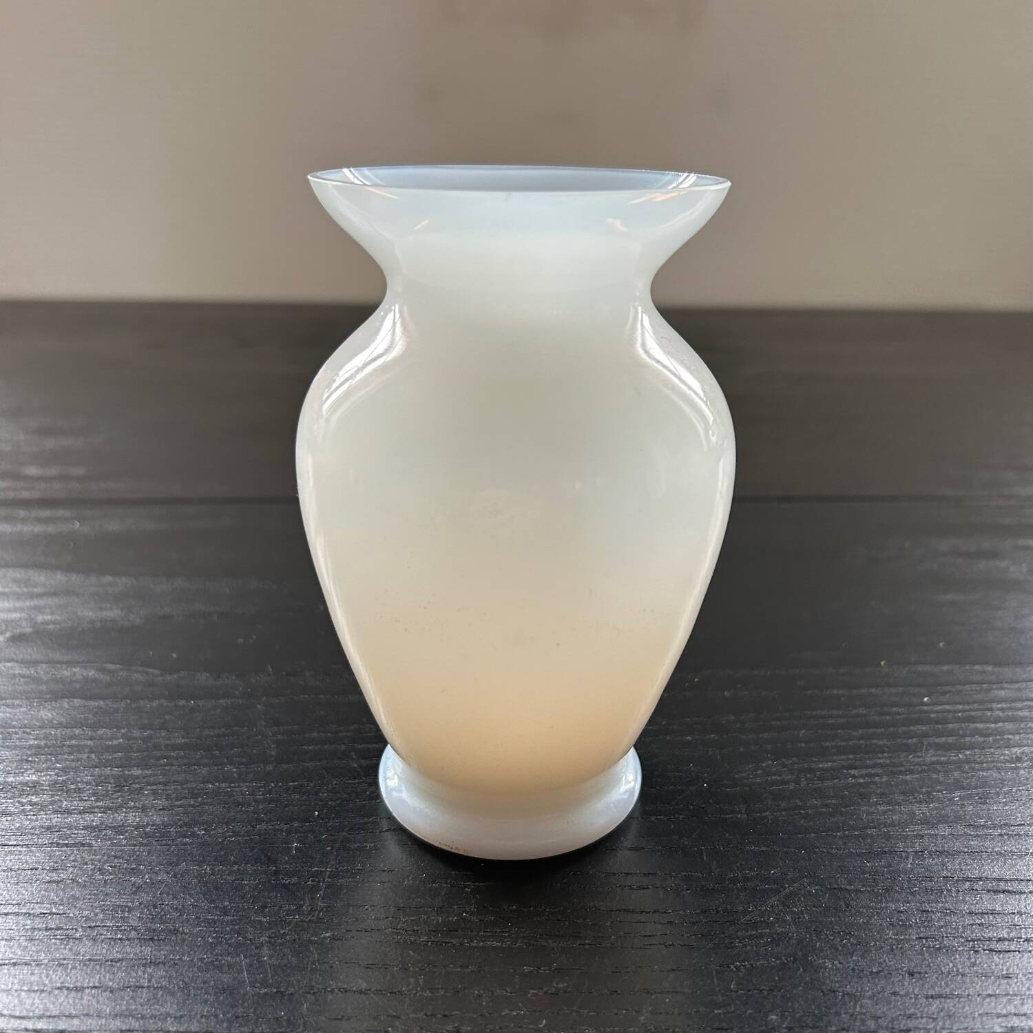 White opaline vase