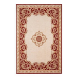 Red and beige oriental pattern rug AMAN in wool