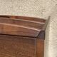 Vintage 1970s solid elm wood commode with 3 drawers.