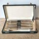 Set de 12 couteaux avec manches effet corne dans leur coffret