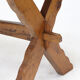 Rustic Oak Brutalist Vintage Dining Table