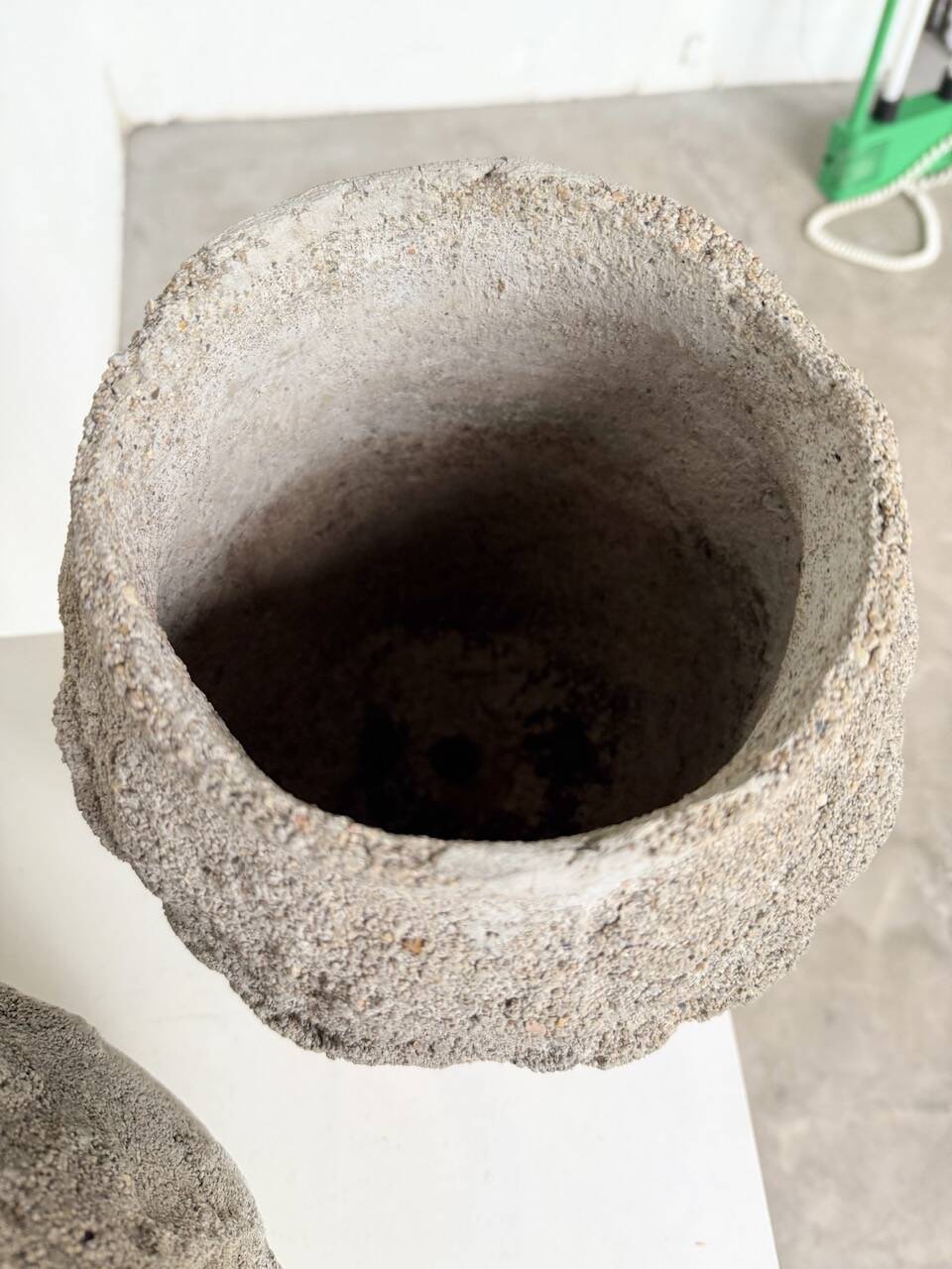 Pair of cement planters, 1900