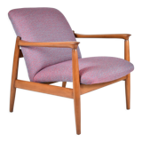 Original restored armchair GFM-64, signed by designer E.Homa, 1960s
