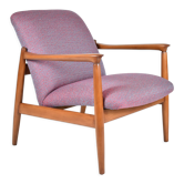 Original restored armchair GFM-64, signed by designer E.Homa, 1960s
