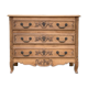 Louis XV style chest of drawers, solid raw oak, 1920.