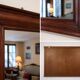 Large wall mirror in Louis-Philippe style made of solid wood.