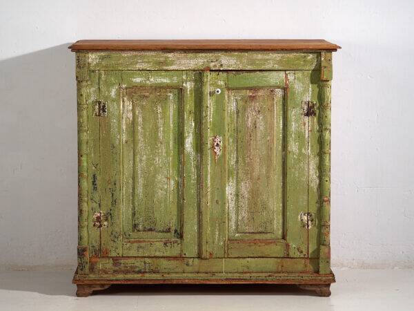 Antique chest of drawers with green patina (c.1920) #59