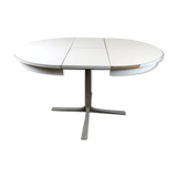 Round table 70 year white chromed