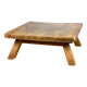 Brutalist solid oak coffee table