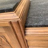 Parisian art deco buffet walnut brut massive 1920