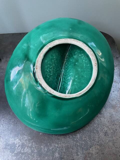 vintage glazed earthenware appetizer plate