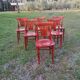 Lot de 6 chaises bistrot vintage en bois courbé