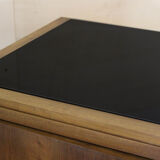 1930s walnut credenza in art deco style