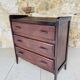 Commode de style Art Deco en noyer, circa 1950