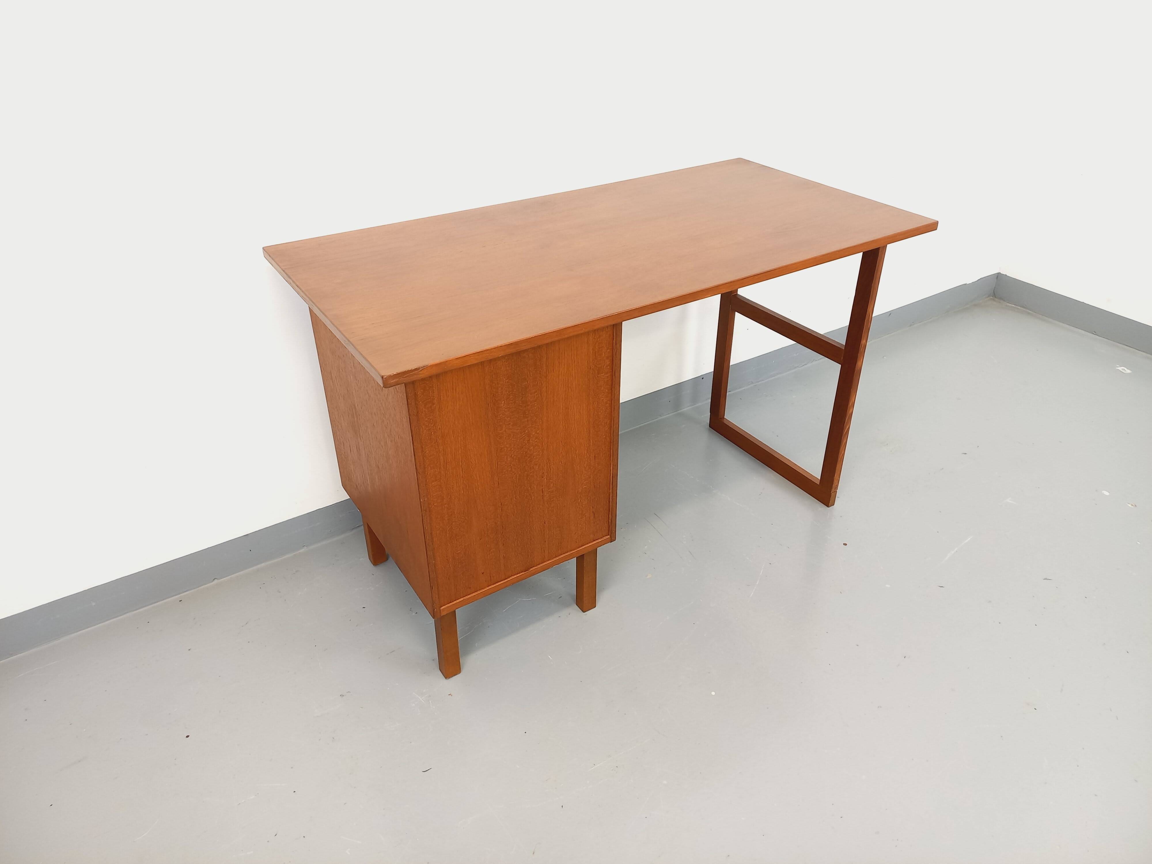 Vintage Scandinavian teak desk from the 60s