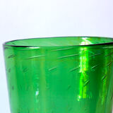 Italian vase in bubbled blown glass from Empoli