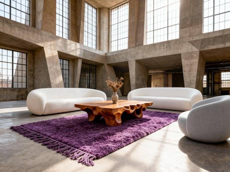 Handwoven traditional pure wool rug 1.4/2.6 m