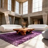 Handwoven traditional pure wool rug 1.4/2.6 m