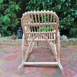 Rocking-chair child rattan