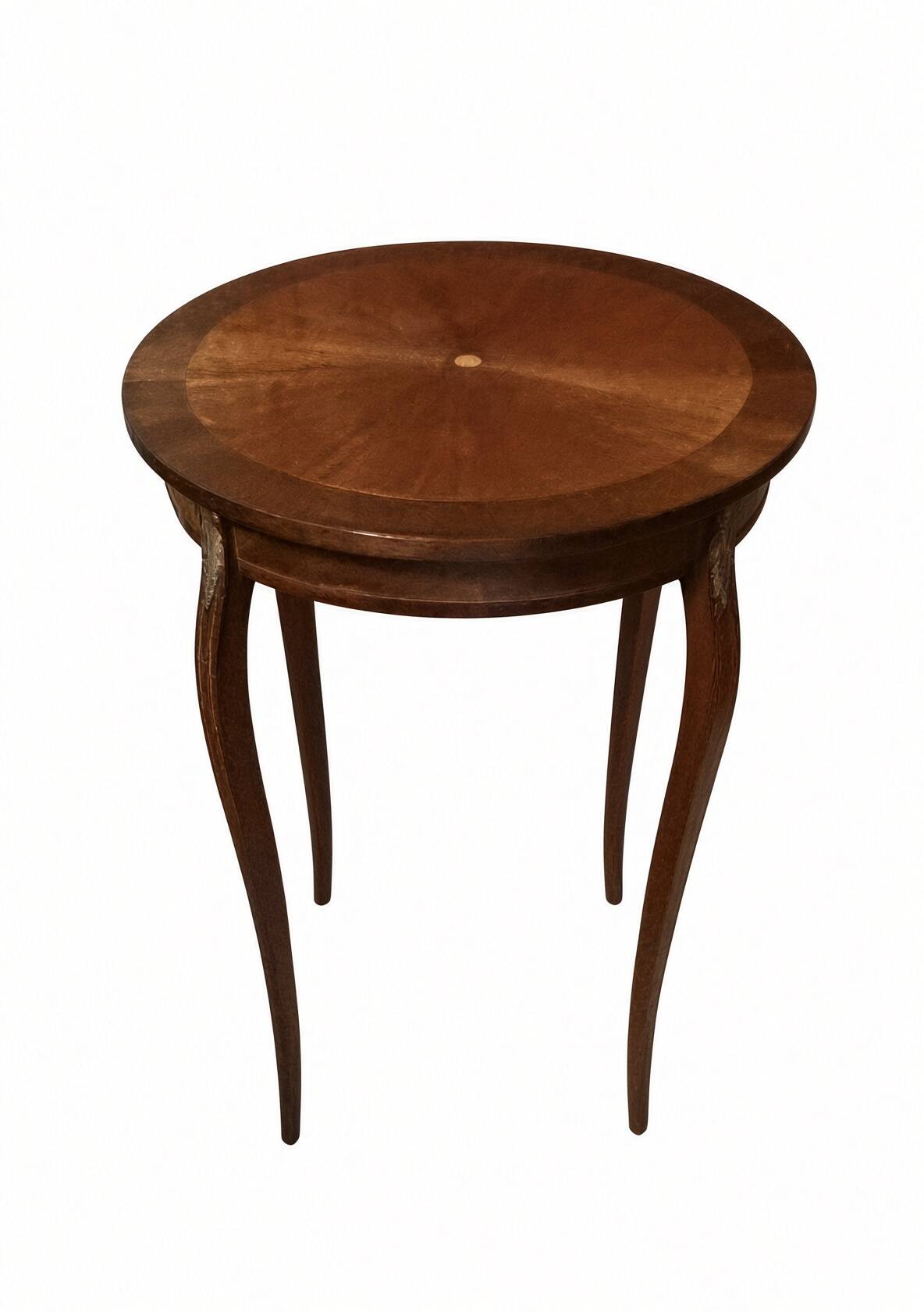 Louis XV style side table; sun veneer; removable top; H71cm