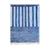 Tapis marocain moderne bleu
