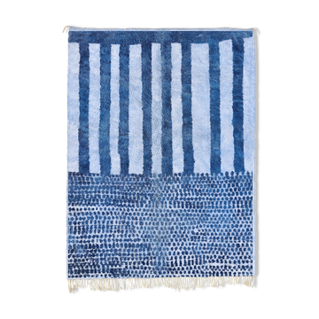 Modern Moroccan carpet blue