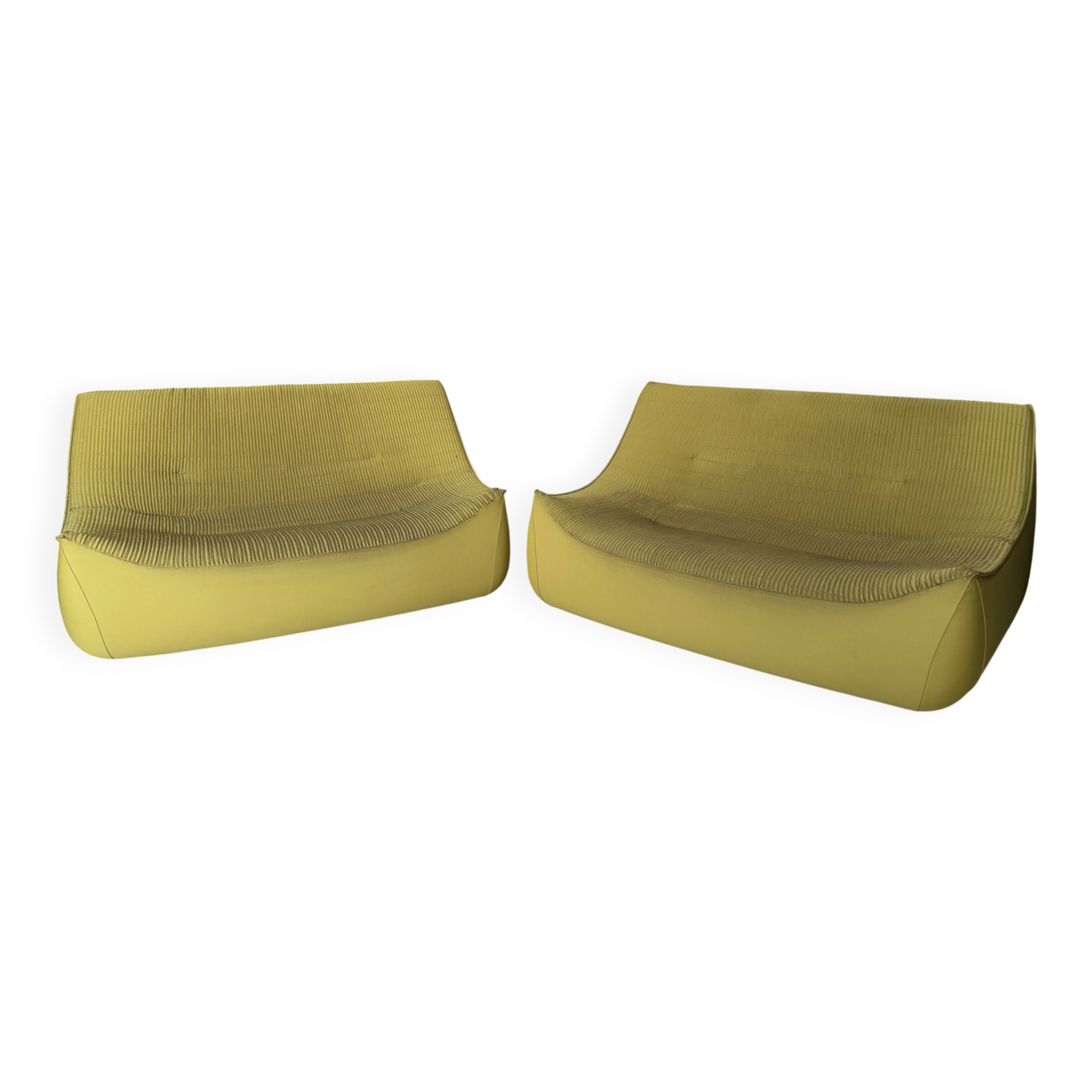 Set of two saké sofas by pascal mourgue for cinna