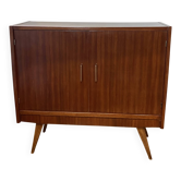 1960s teak veneered sideboard with brass details
