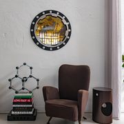 Vintage Space Age Geometric Chandelier by Gaetano Sciolari, 13 Lights, Aluminium