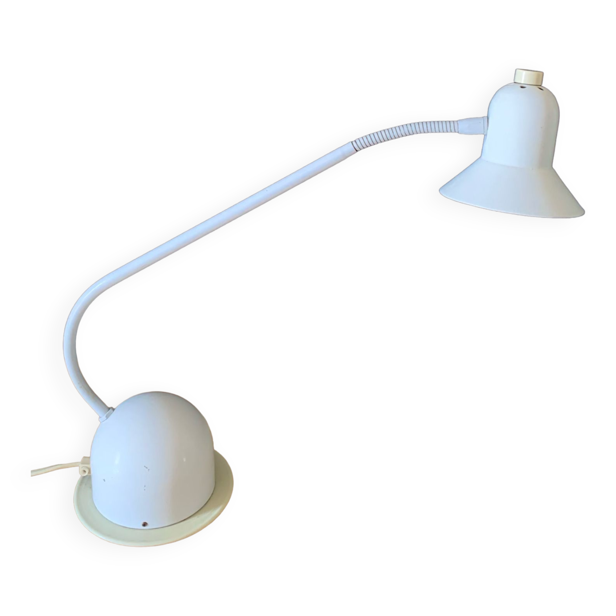 Lampe de bureau vintage Brama blanche