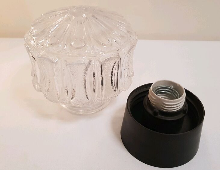 Ceiling glass and 60's bakelite