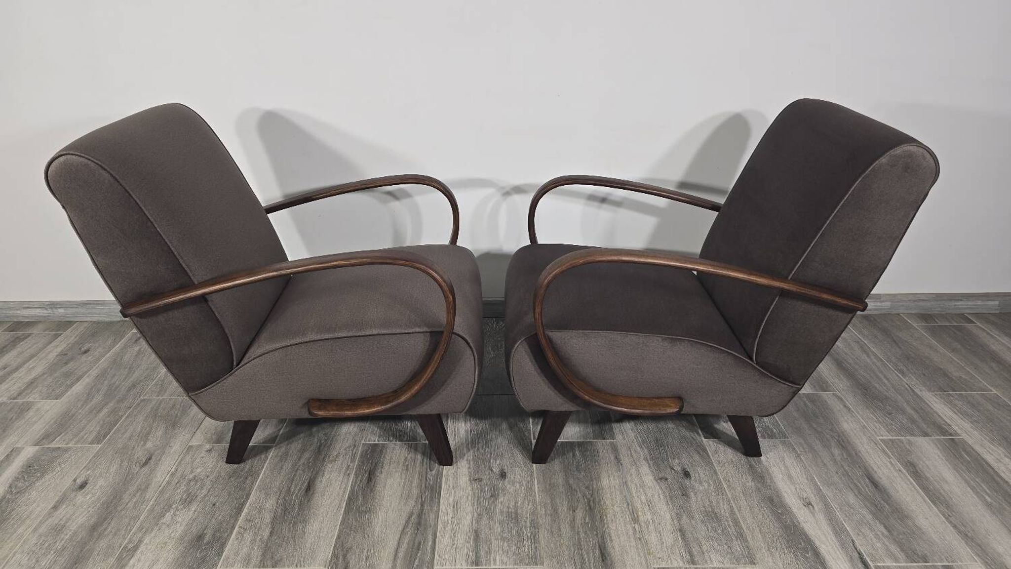 Fauteuils par Jindrich Halabala, 1940s, Set de 2