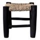 Mini black Moroccan stool