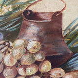 Still Life with Grapes Oil on Canvas