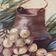 Still Life with Grapes Oil on Canvas