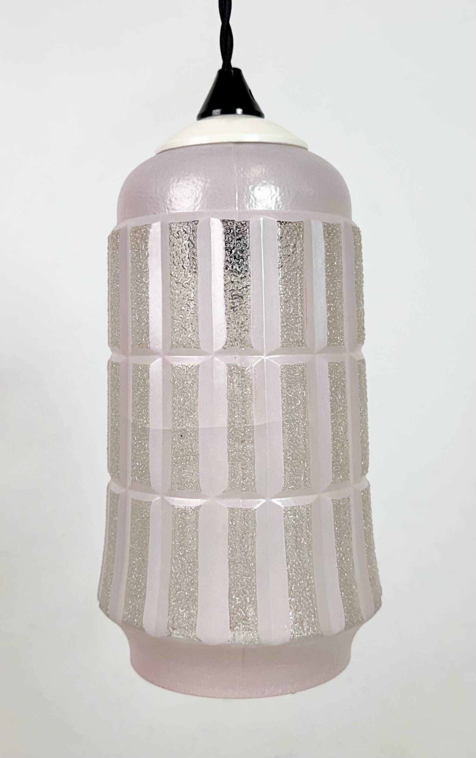 Vintage Glass Ceiling Light, 1970s