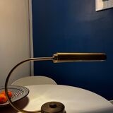 1970s brass desk lamp