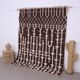 Brown Beni Ourain Rug 183 x 246 cm, Handmade Berber Wool Rug, Vintage Style