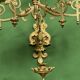Pair of neo-Gothic wall sconces. Solid gilt bronze.