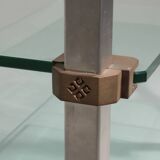 Table d'appoint, console sur roulettes Peter Ghyzcy, années 1970